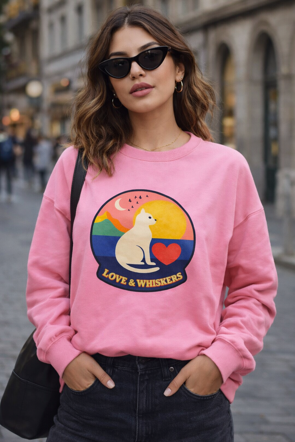 Sudadera mujer Love Cat