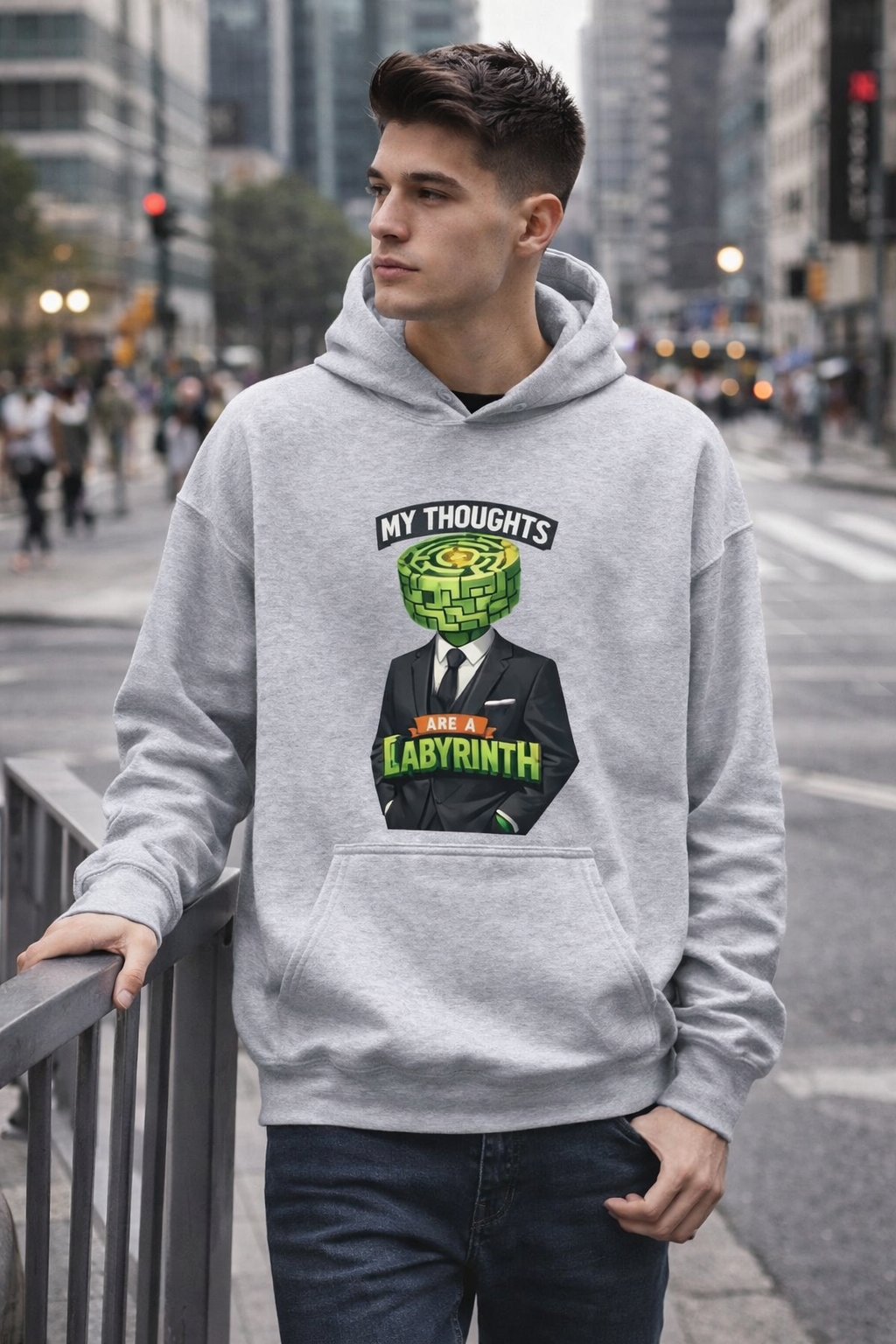 Sudadera con capucha Laberinto